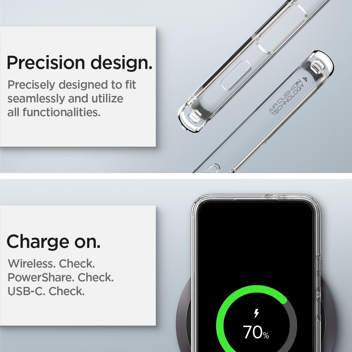 Spigen Ultra Hybrid, crystal clear - Samsung Galaxy S22 (13)
