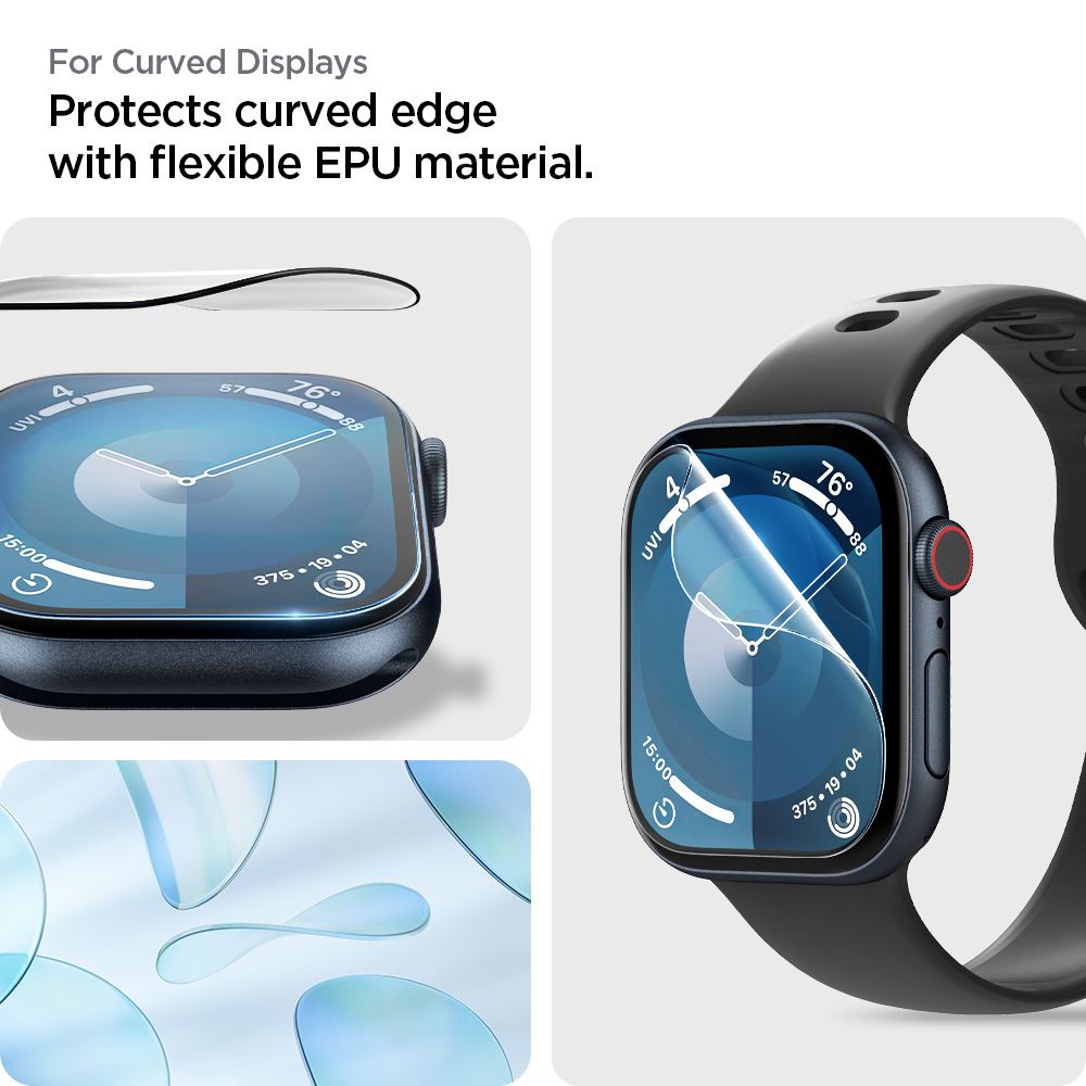 Spigen Eliteshield EZ Fit 2 Pack, transparency - Apple Watch 10 42mm (9)