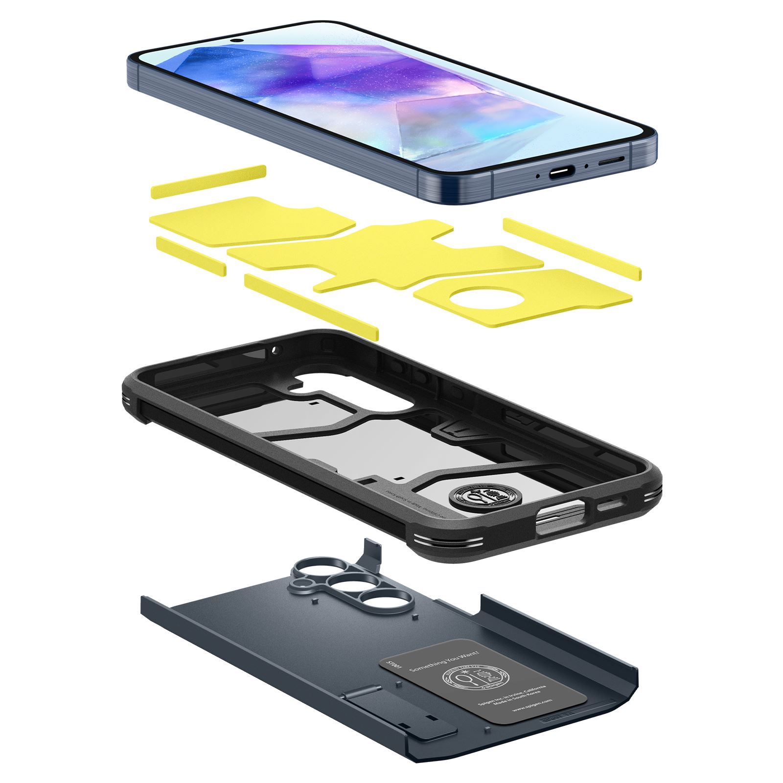 Spigen Tough Armor, metal slate - Samsung Galaxy A55 (9)