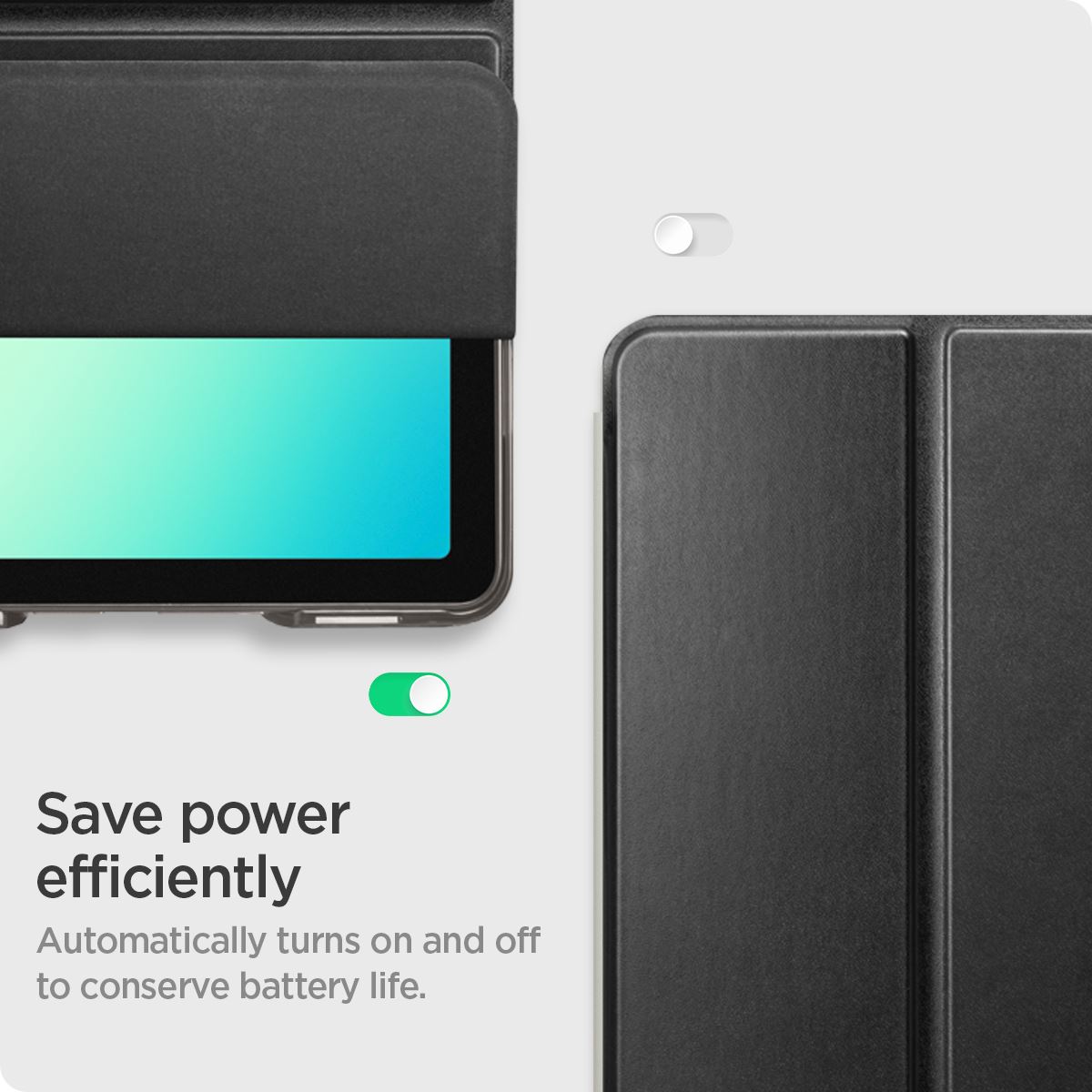 Spigen Smart Fold, black - Samsung Galaxy Tab A11+ (2025)/A9+ (2023) (12)