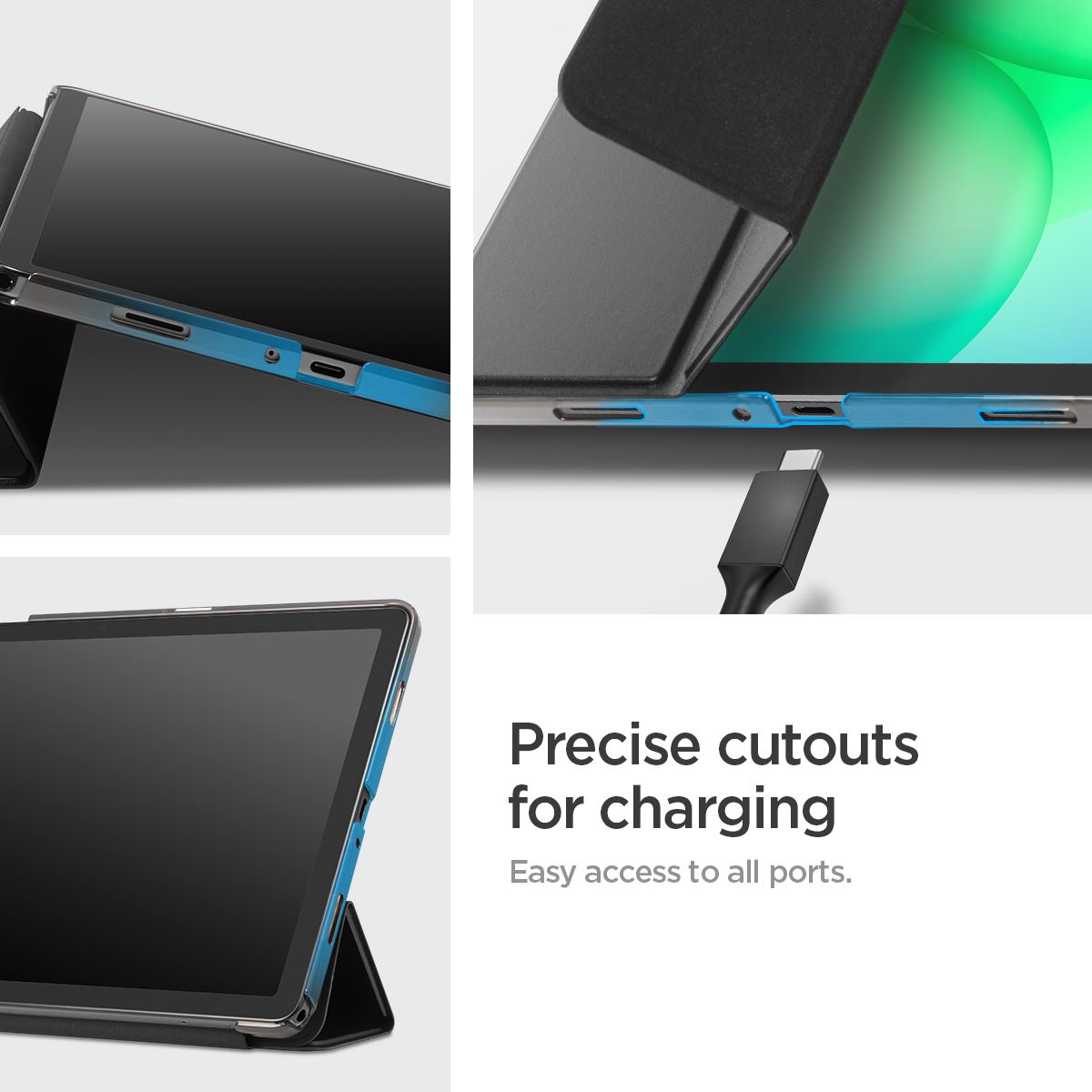 Spigen Smart Fold, black - Samsung Galaxy Tab A11+ (2025)/A9+ (2023) (16)