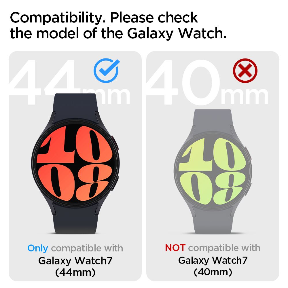 Spigen Rugged Armor, matte black - Samsung Galaxy Watch7 (44mm) (12)