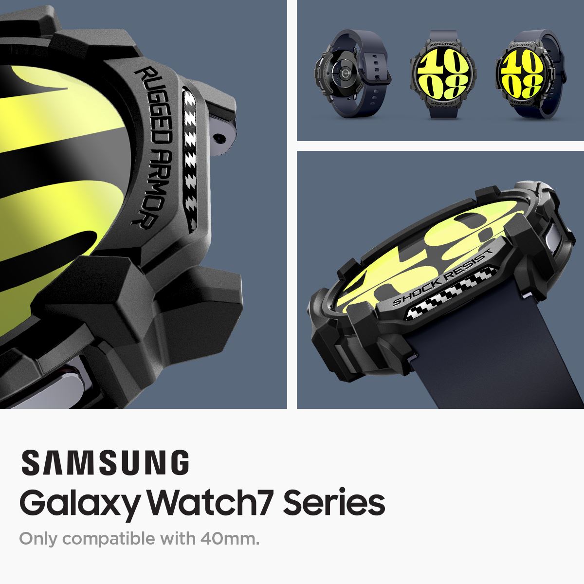 Spigen Rugged Armor, matte black - Samsung Galaxy Watch7 (44mm) (13)