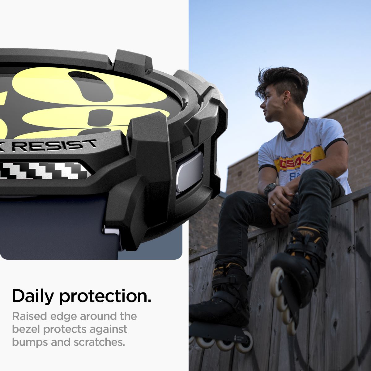 Spigen Rugged Armor, matte black - Samsung Galaxy Watch7 (44mm) (15)