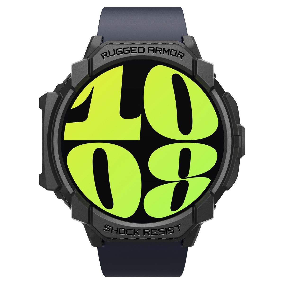 Spigen Rugged Armor, matte black - Samsung Galaxy Watch7 (44mm) (2)