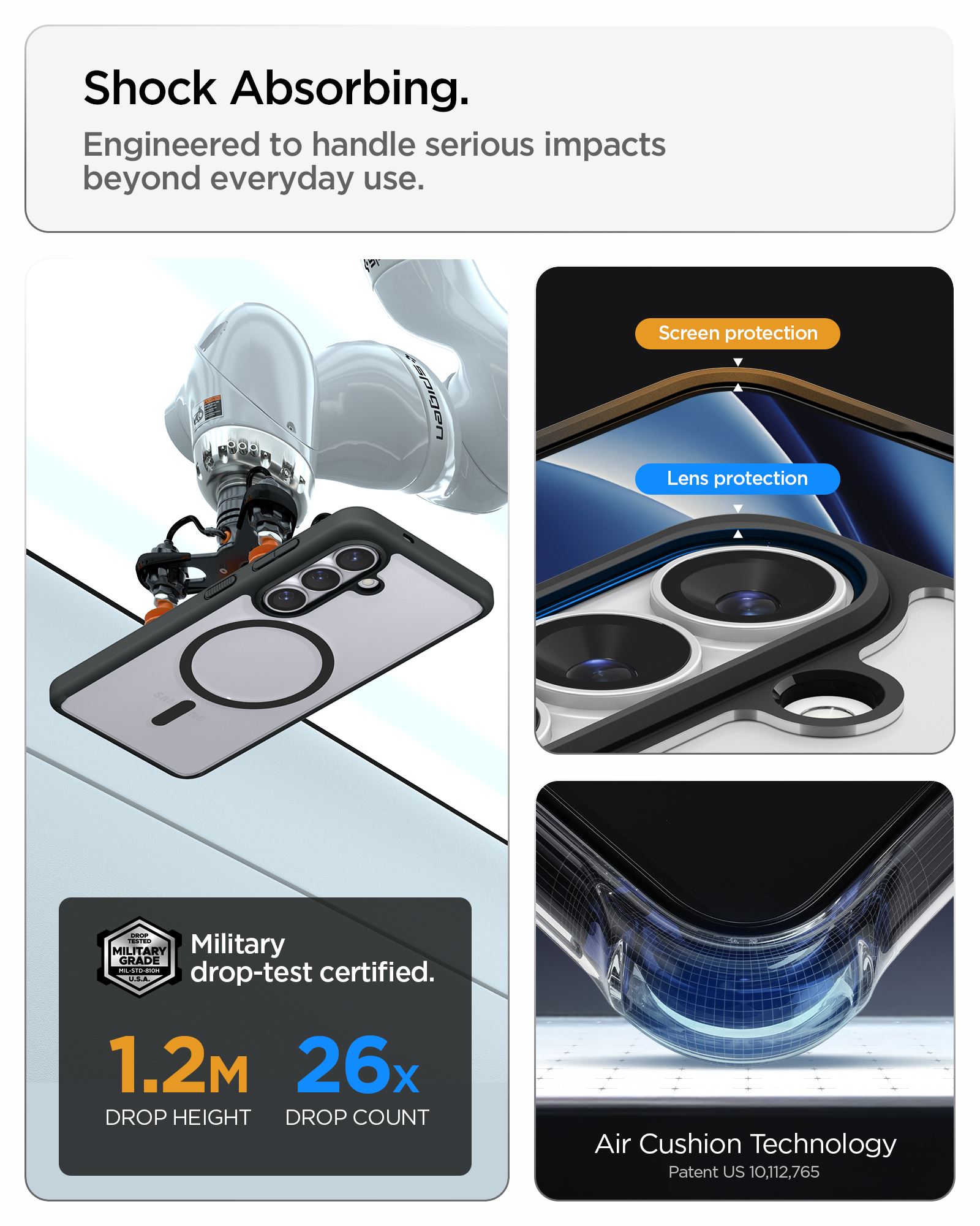 Spigen Ultra Hybrid MagSafe, matte black - Samsung Galaxy S26 (19)