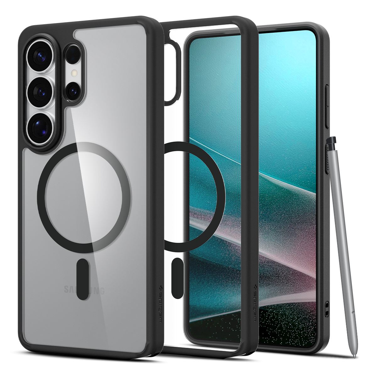 Spigen Ultra Hybrid MagSafe, matte black - Samsung Galaxy S26 Ultra (1)