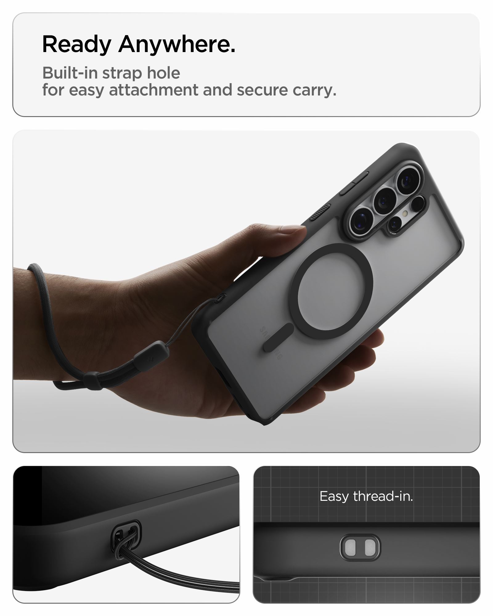 Spigen Ultra Hybrid MagSafe, matte black - Samsung Galaxy S26 Ultra (21)