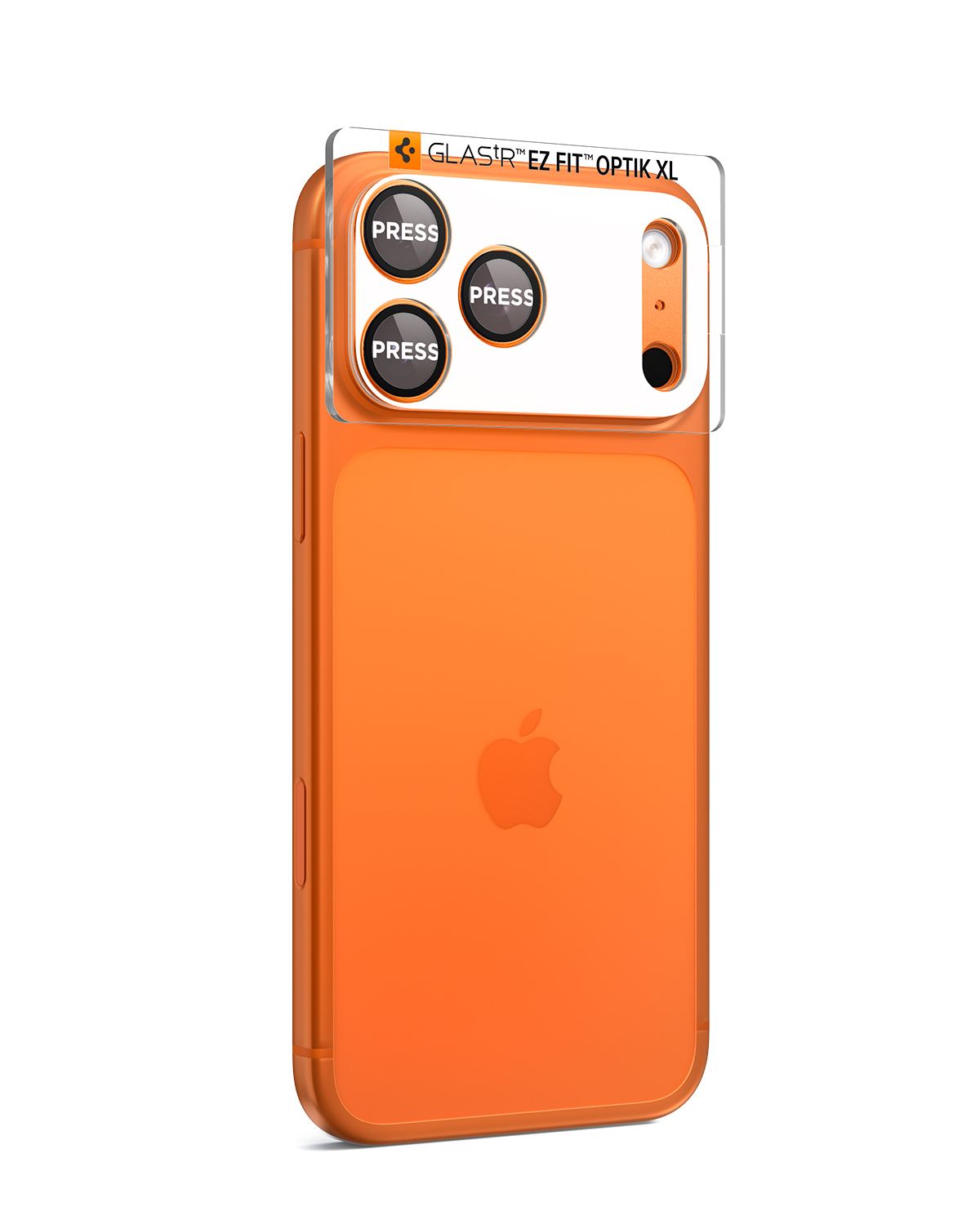 Spigen Glass tR EZ Fit Optik Pro XL 1 Pack, orange - iPhone 17 Pro Max (6)