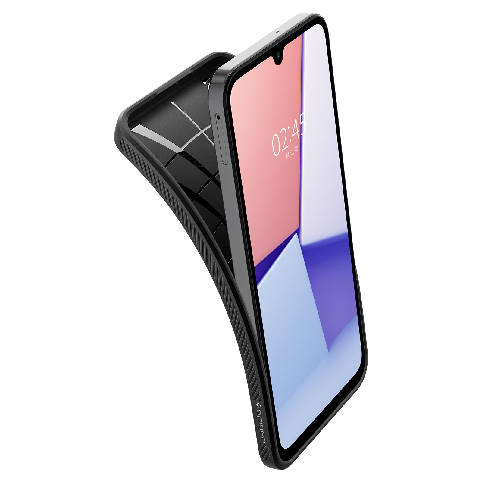 Spigen Liquid Air, matte black - Samsung Galaxy A15/A15 5G (7)