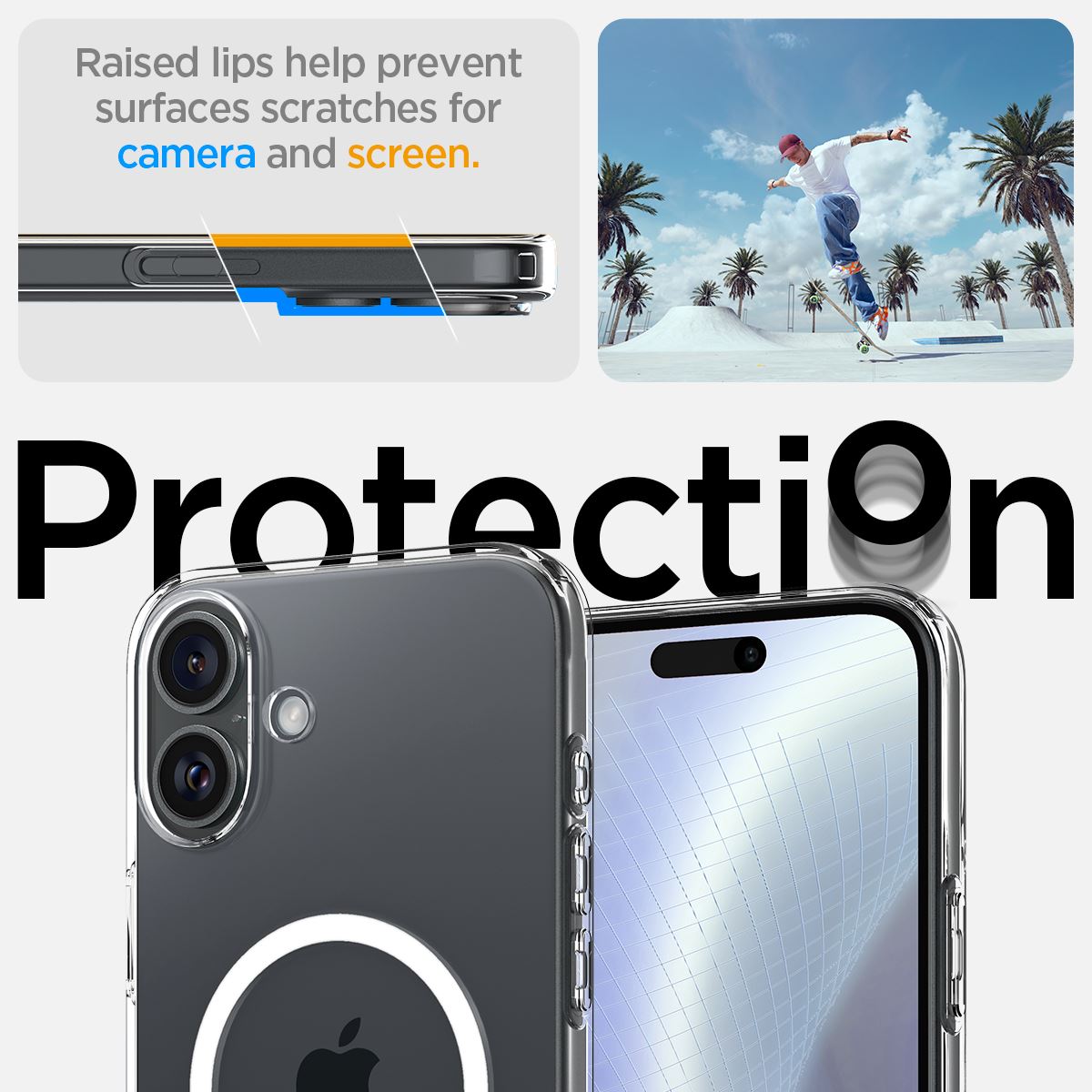 Spigen Crystal Flex MagSafe, crystal clear - iPhone 16 (11)