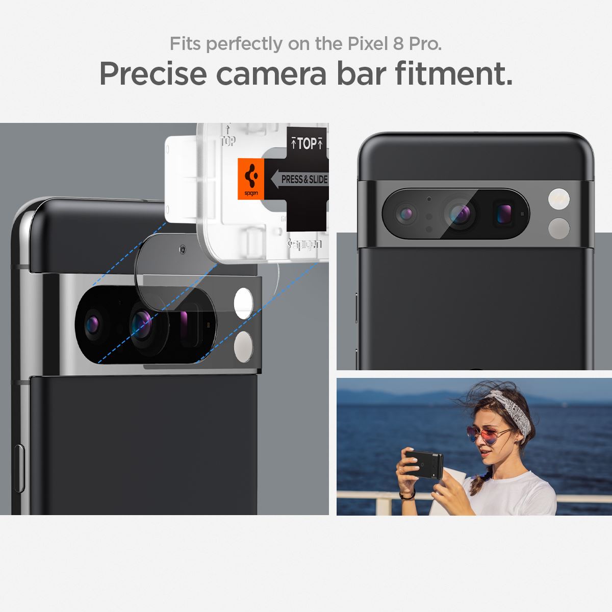Spigen Glass tR EZ Fit Optik 2 Pack, crystal clear - Google Pixel 8 Pro (12)