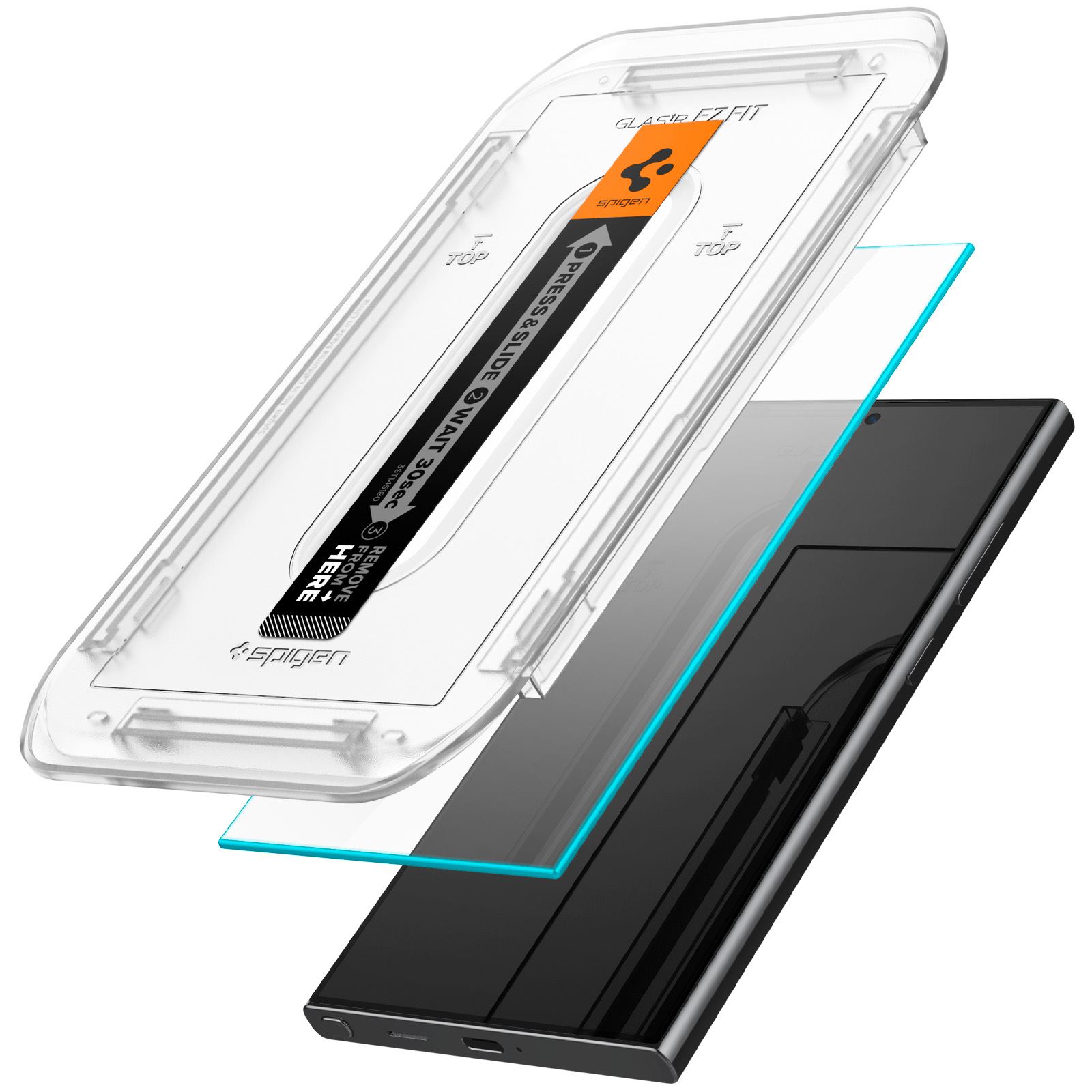 Spigen Glass tR EZ Fit HD Transparency 2 Pack - Samsung Galaxy S24 Ultra (2)