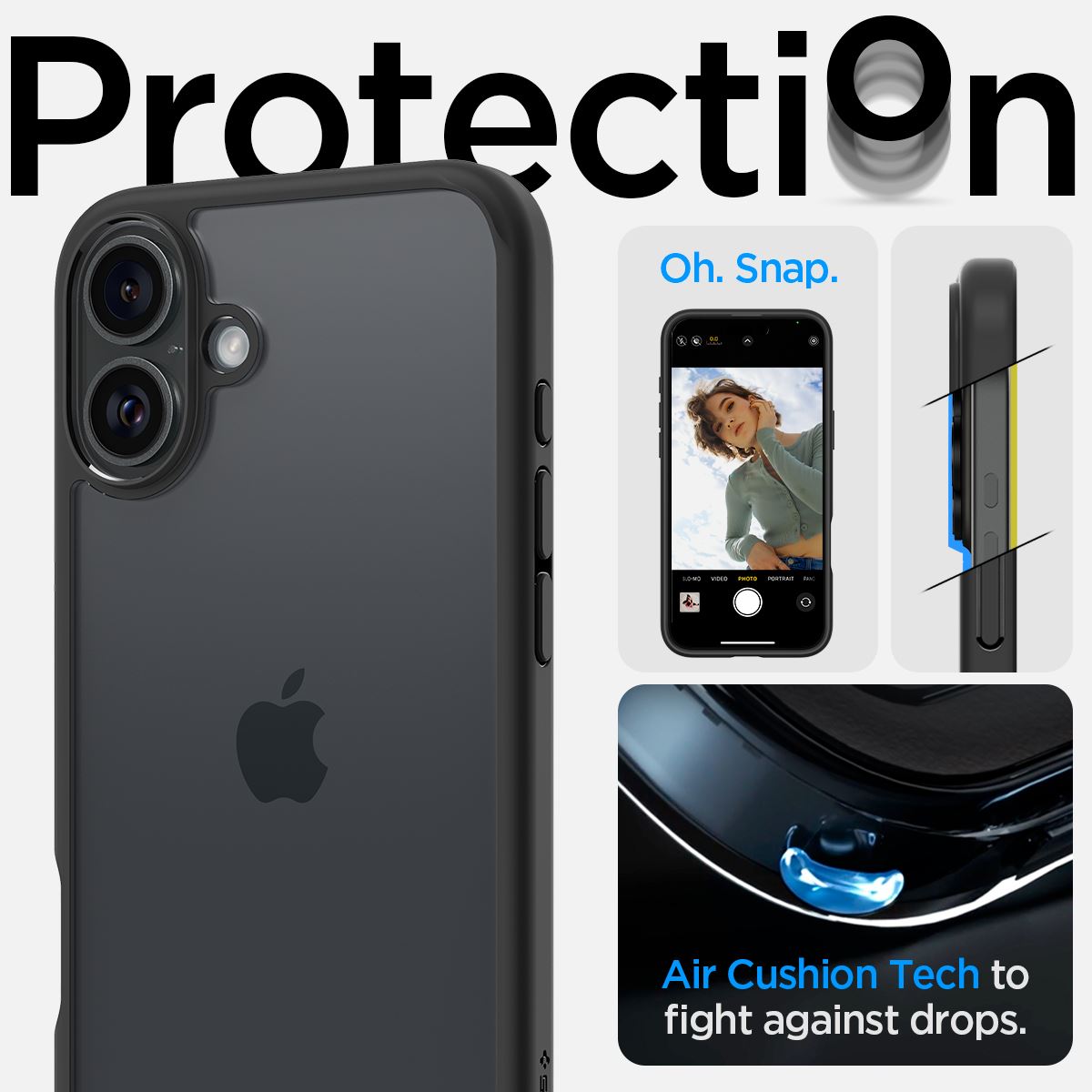 Spigen Ultra Hybrid, matte black - iPhone 16 Plus (11)