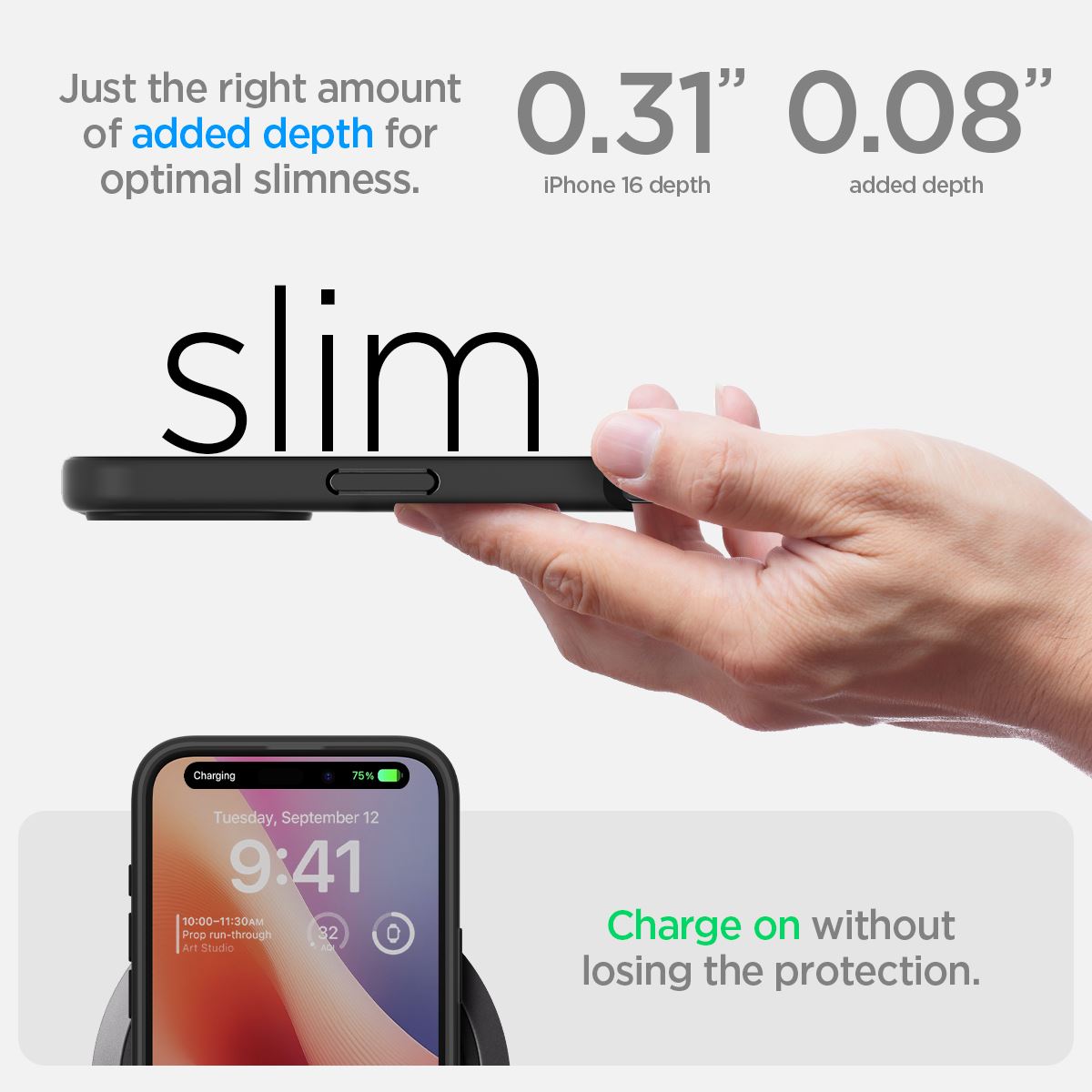 Spigen Ultra Hybrid, matte black - iPhone 16 Plus (12)