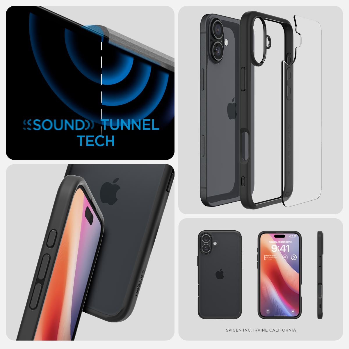 Spigen Ultra Hybrid, matte black - iPhone 16 Plus (13)