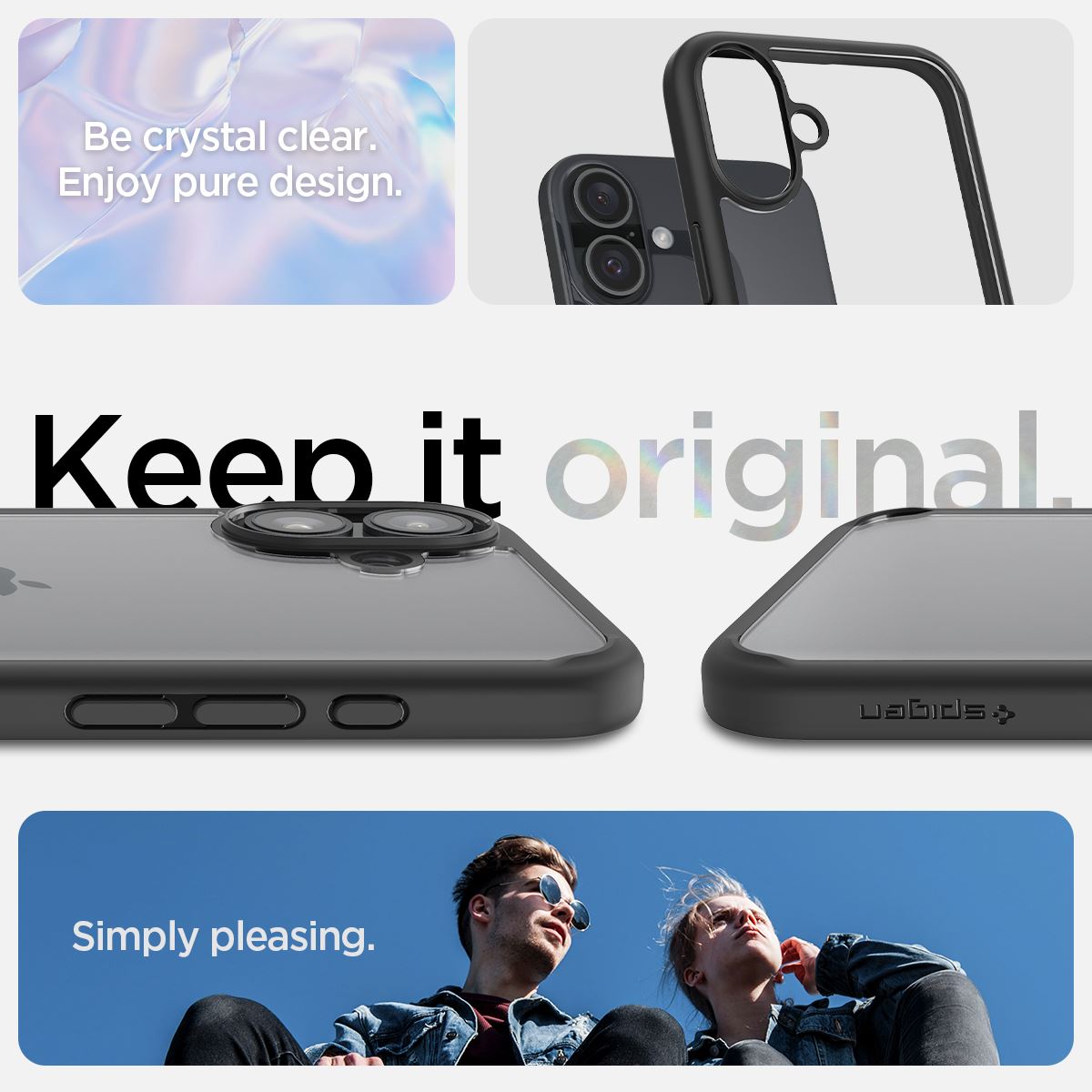 Spigen Ultra Hybrid, matte black - iPhone 16 Plus (9)