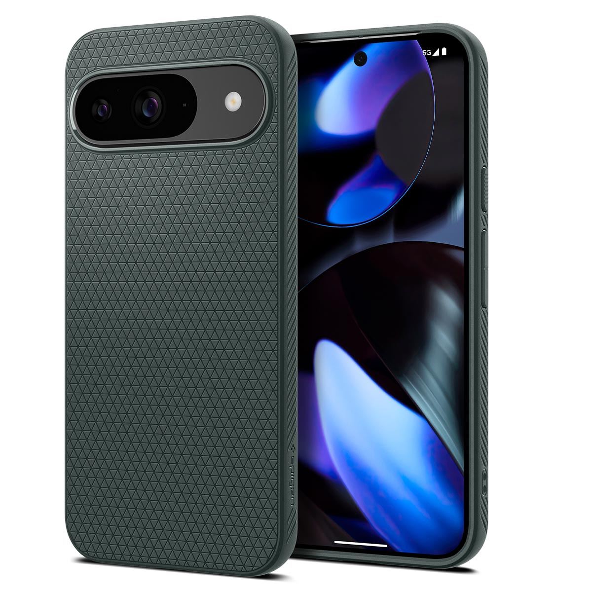 Spigen Liquid Air, abyss green - Google Pixel 9 Pro/Pixel 9 (1)