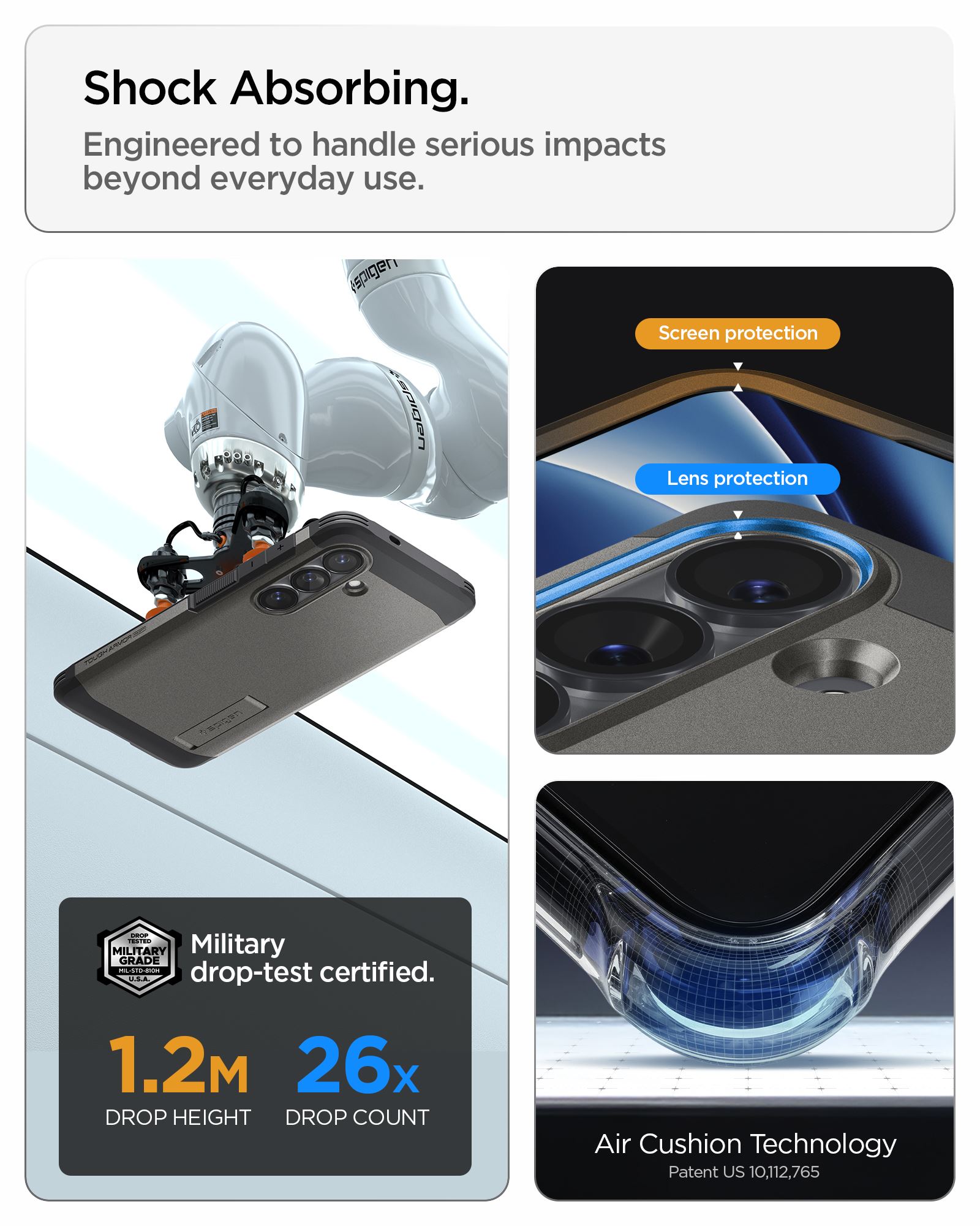 Spigen Tough Armor MagSafe, gunmetal - Samsung Galaxy S26 (13)