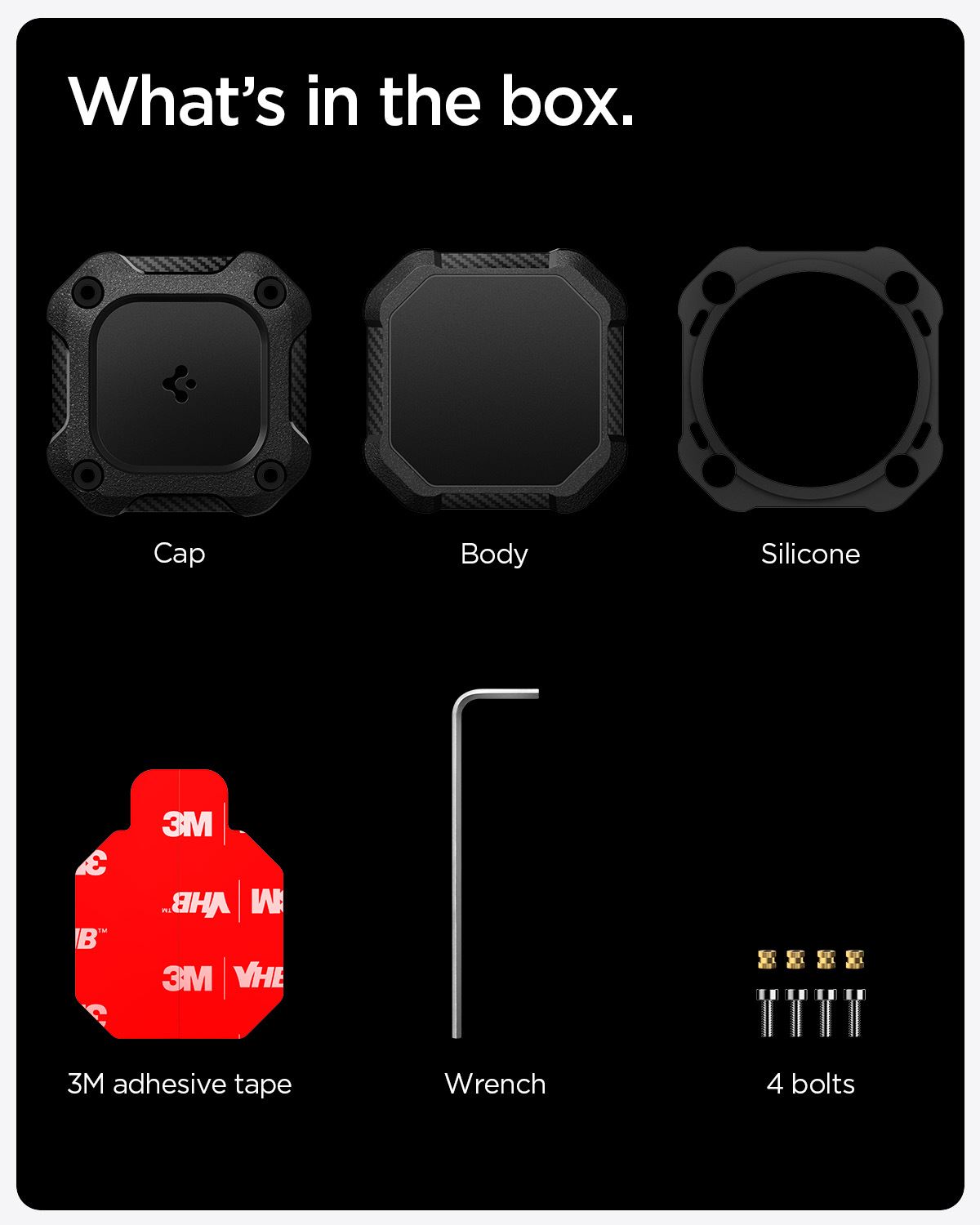 Spigen Tough Armor IP 4 Pack, black - AirTag (17)