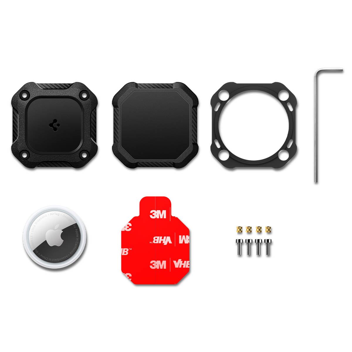 Spigen Tough Armor IP 4 Pack, black - AirTag (8)