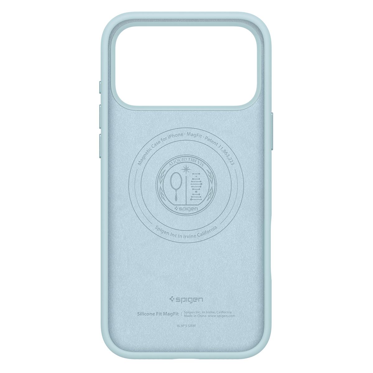 Spigen Silicone Fit MagSafe, mute blue - iPhone 17 Pro Max (3)