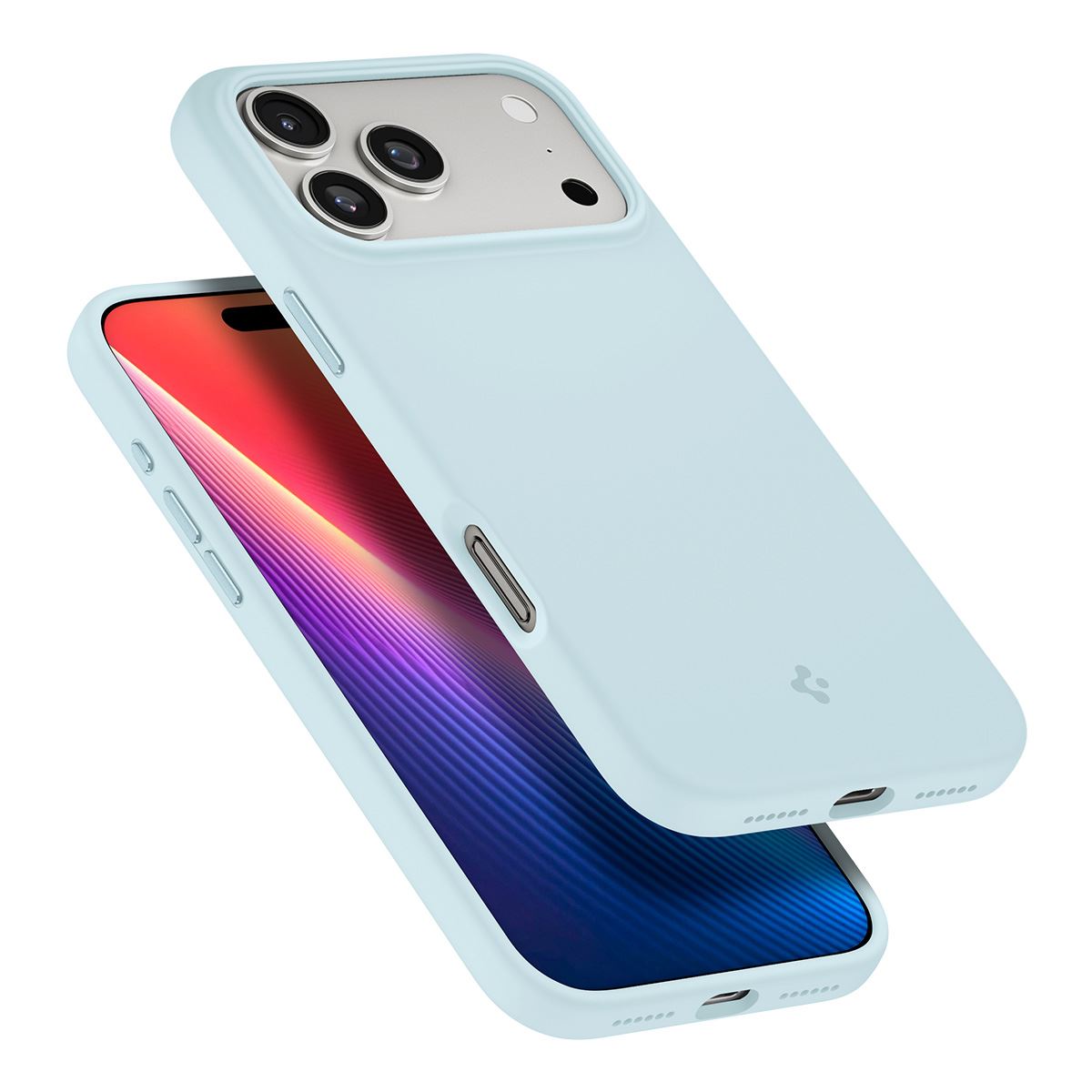 Spigen Silicone Fit MagSafe, mute blue - iPhone 17 Pro Max (8)