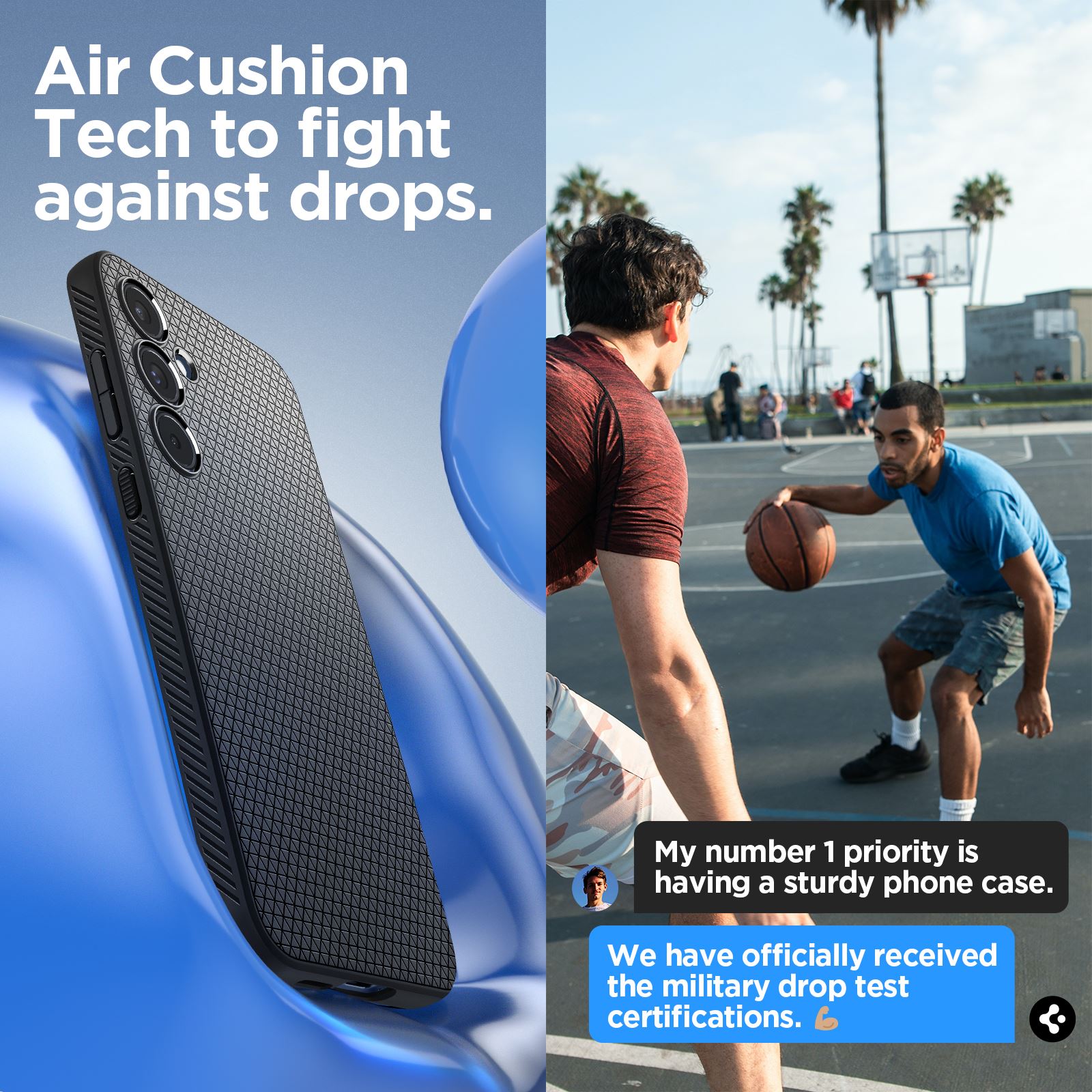 Spigen Liquid Air, matte black - Samsung Galaxy A55 (15)