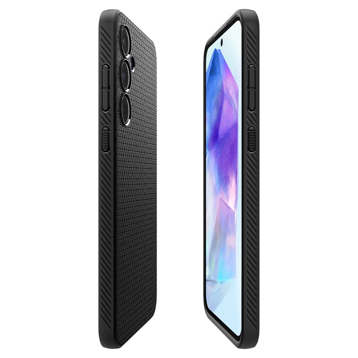 Spigen Liquid Air, matte black - Samsung Galaxy A55 (8)