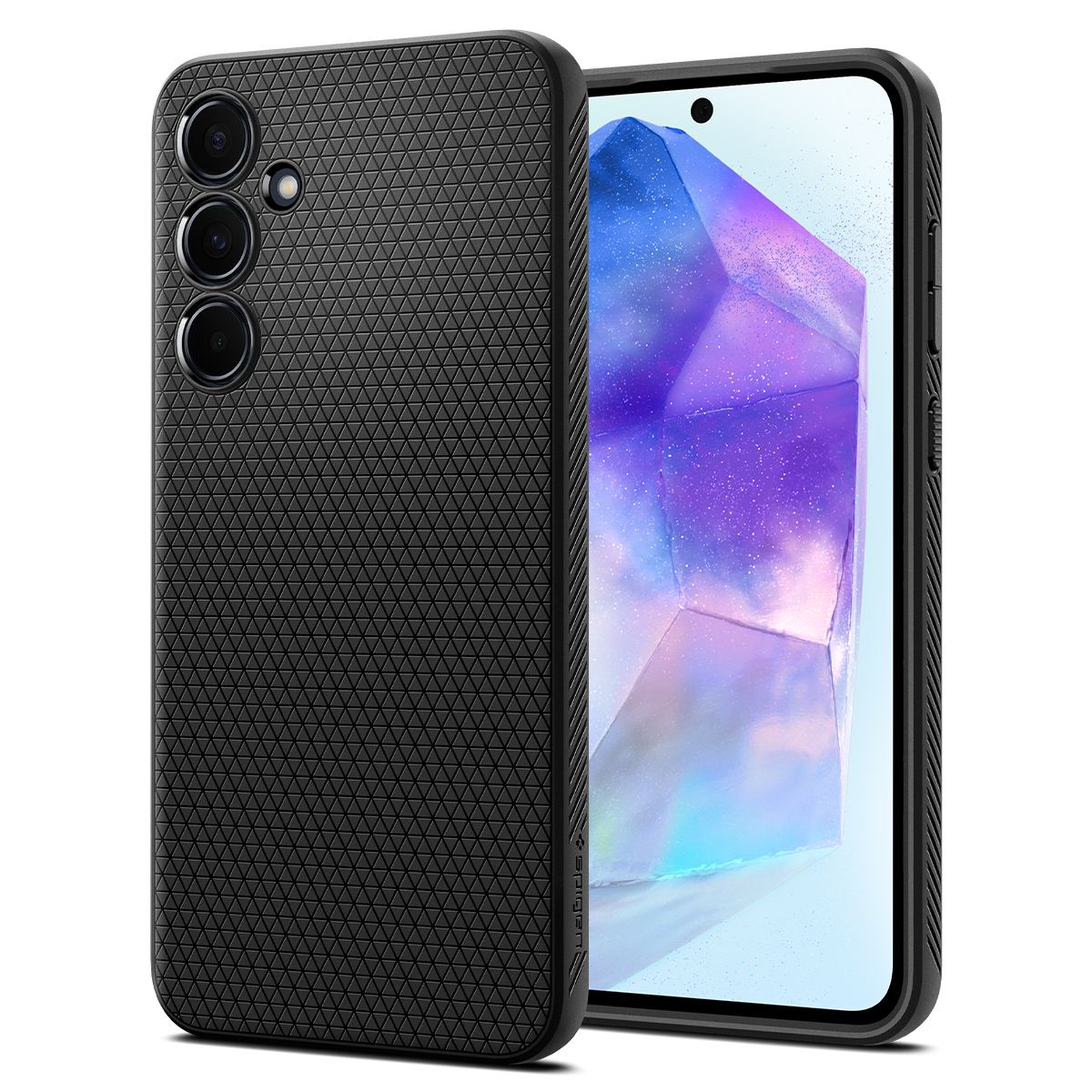 Spigen Liquid Air, matte black - Samsung Galaxy A55