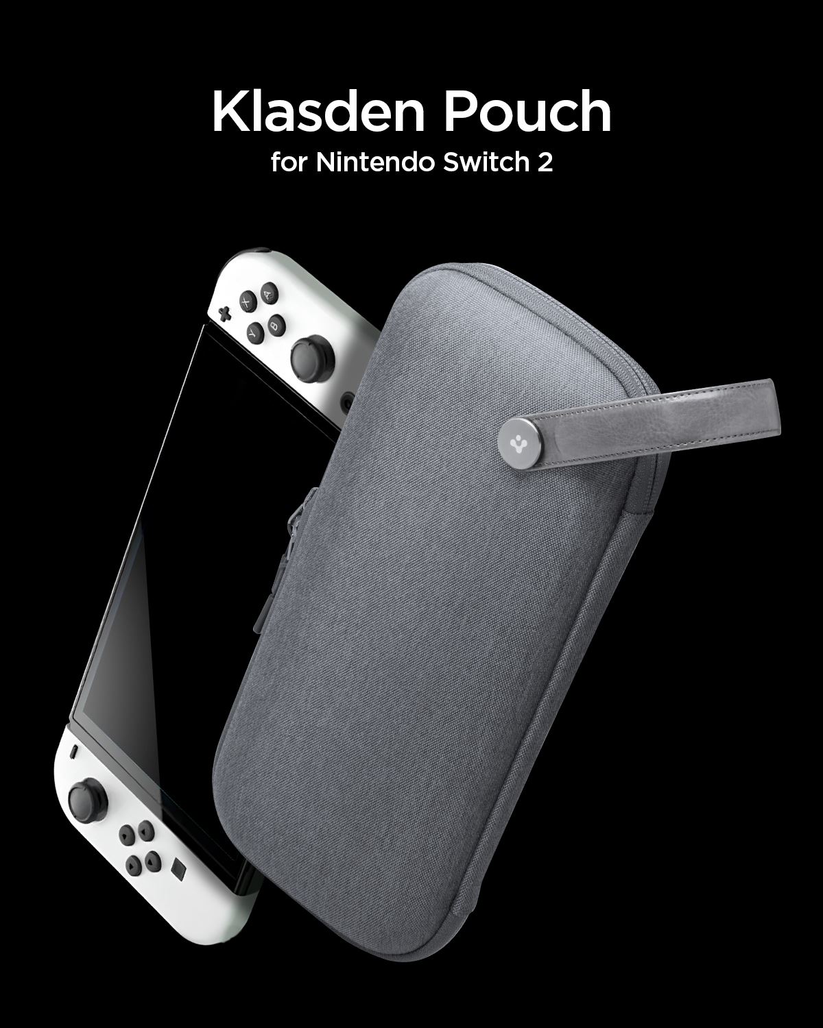 Spigen Klasden Pouch, charcoal gray - Nintendo Switch 2 (15)