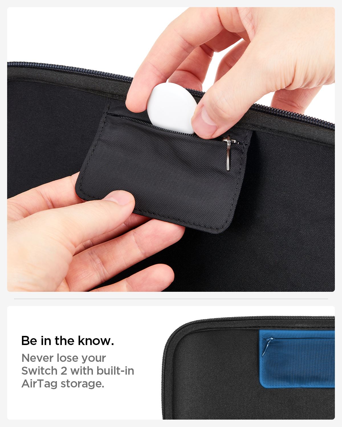 Spigen Klasden Pouch, charcoal gray - Nintendo Switch 2 (18)