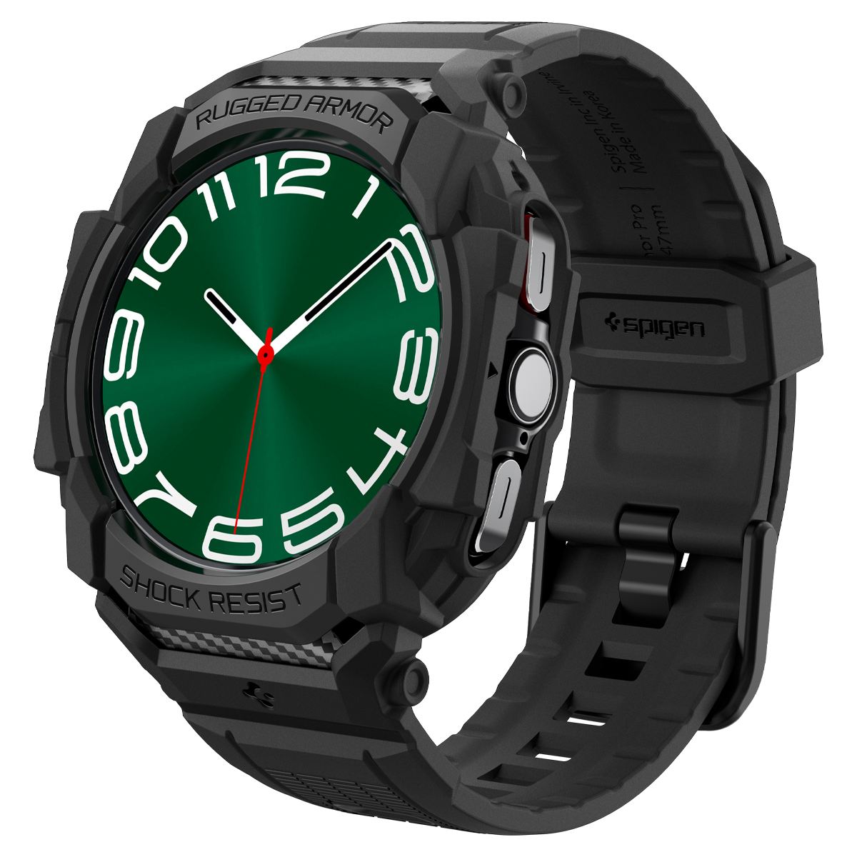Spigen Rugged Armor Pro, matte black - Samsung Galaxy Watch Ultra