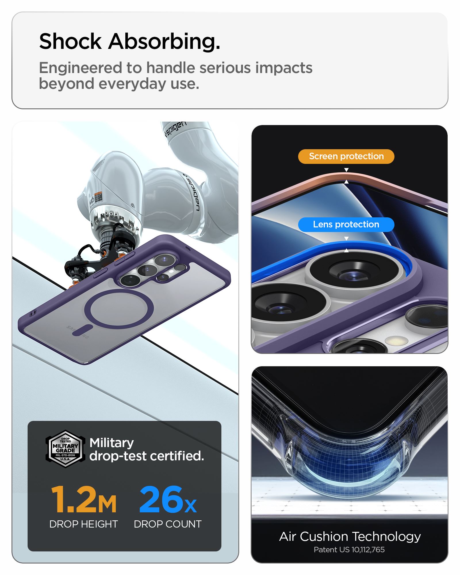 Spigen Ultra Hybrid MagSafe, deep purple - Samsung Galaxy S26 Ultra (19)