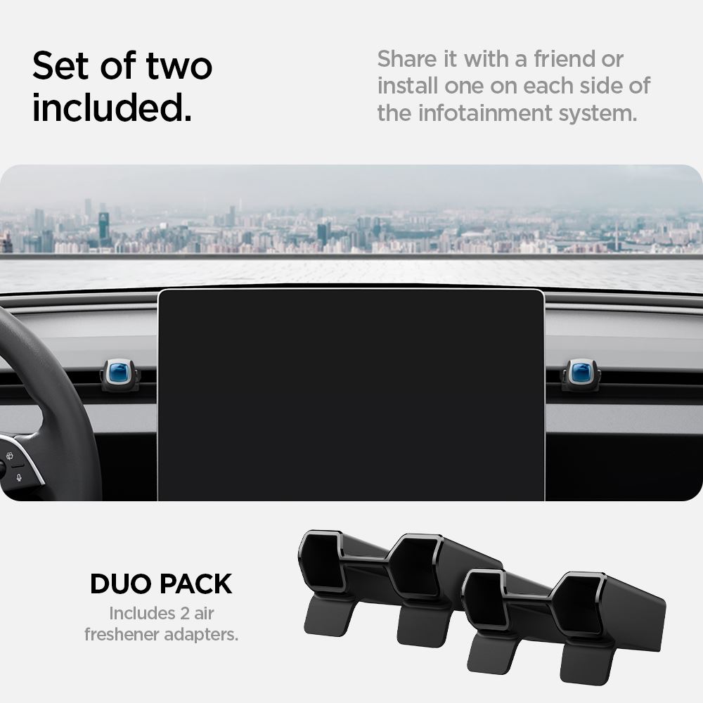 Spigen Tesla Air Freshener Adapter, black - Tesla Model 3 2024 (10)