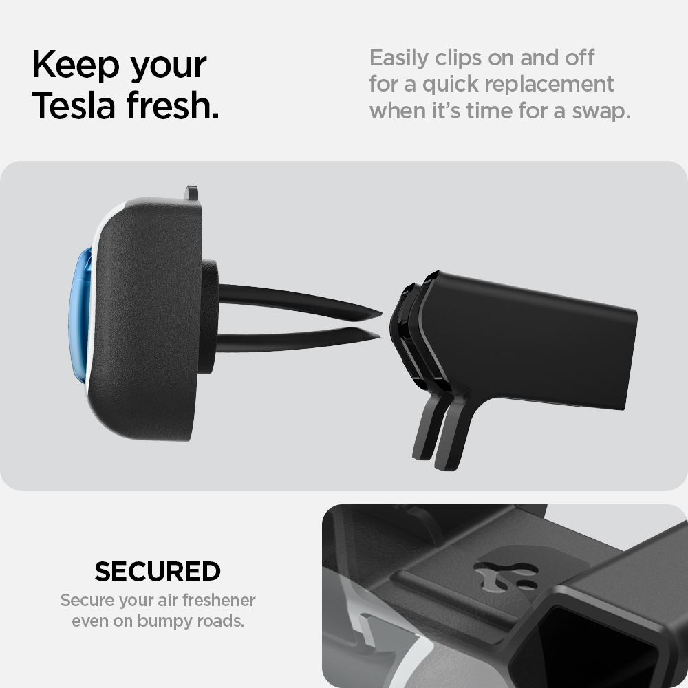Spigen Tesla Air Freshener Adapter, black - Tesla Model 3 2024 (12)