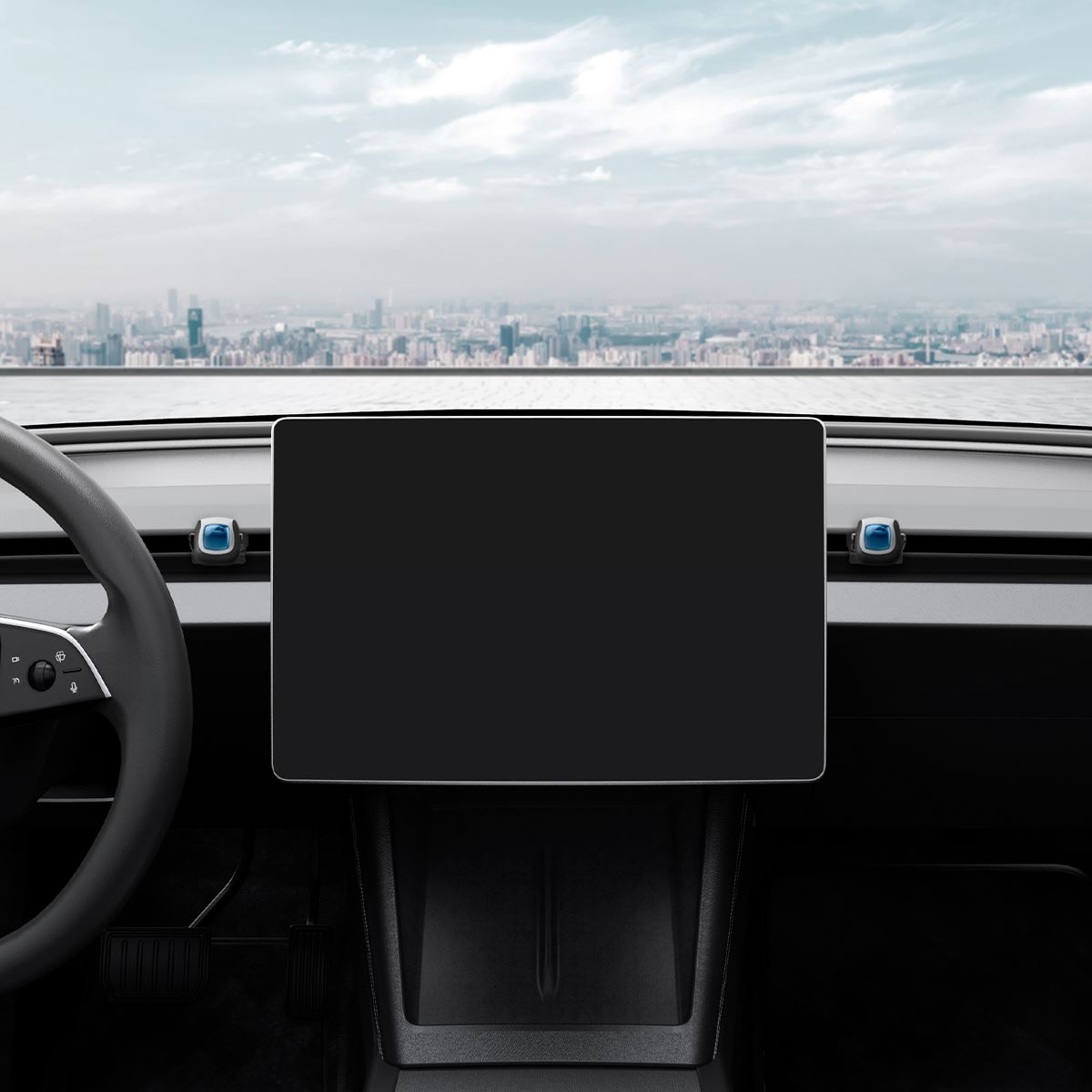 Spigen Tesla Air Freshener Adapter, black - Tesla Model 3 2024 (2)