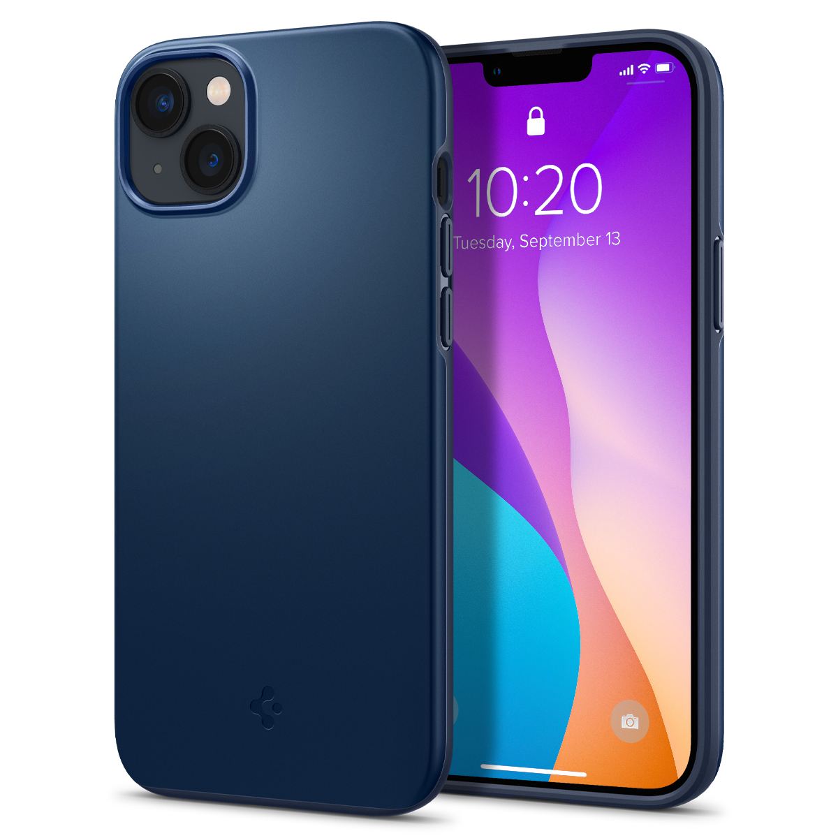 Spigen Thin Fit, navy blue - iPhone 14 Plus (1)