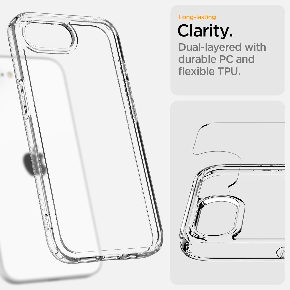Spigen Ultra Hybrid, crystal clear - iPhone 16e (14)