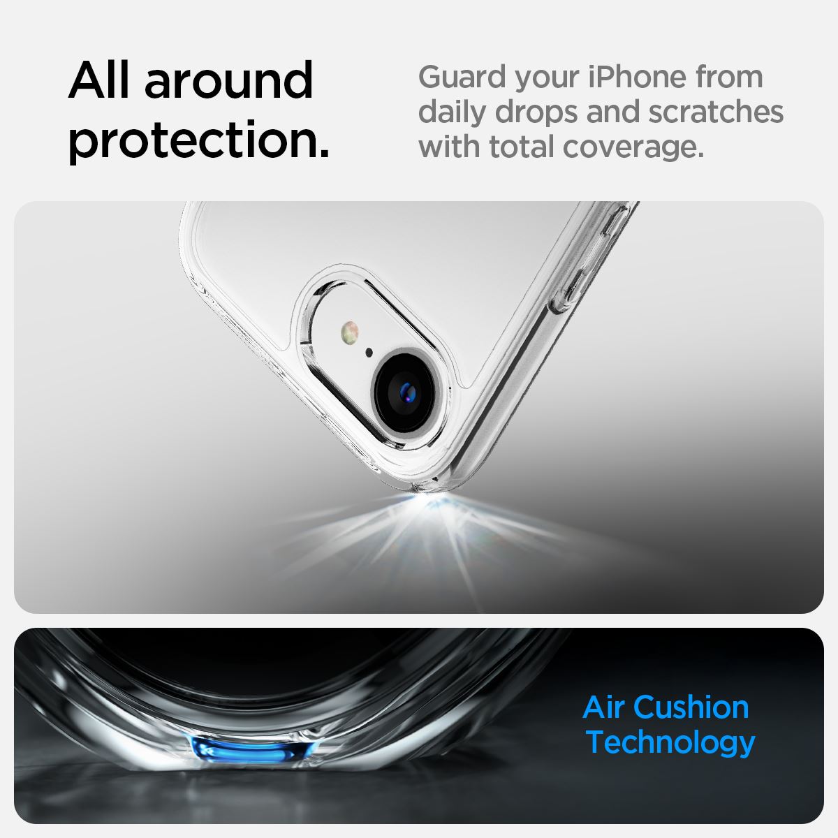 Spigen Ultra Hybrid, crystal clear - iPhone 16e (15)