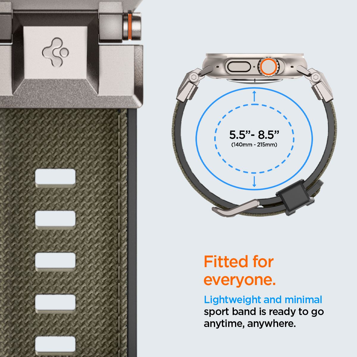 Spigen DuraPro Armor, military green - Apple Watch 49mm/46mm/45mm/44mm  (10)
