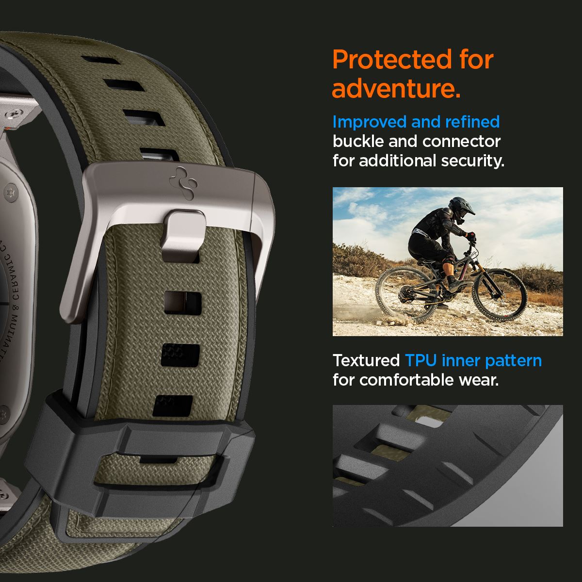 Spigen DuraPro Armor, military green - Apple Watch 49mm/46mm/45mm/44mm  (12)