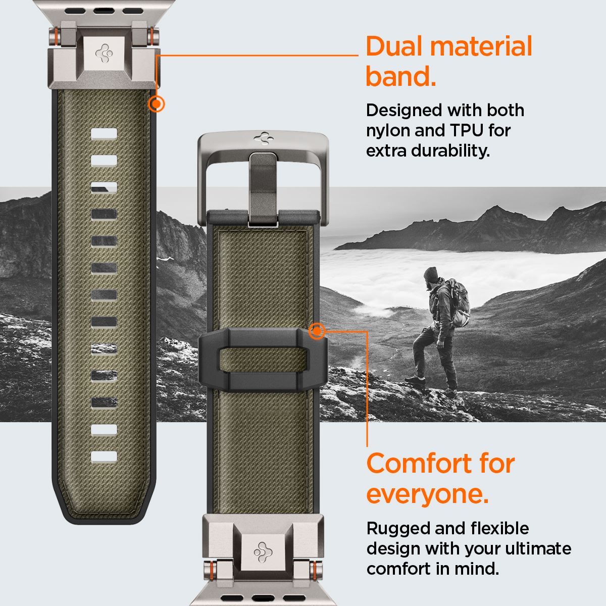 Spigen DuraPro Armor, military green - Apple Watch 49mm/46mm/45mm/44mm  (14)
