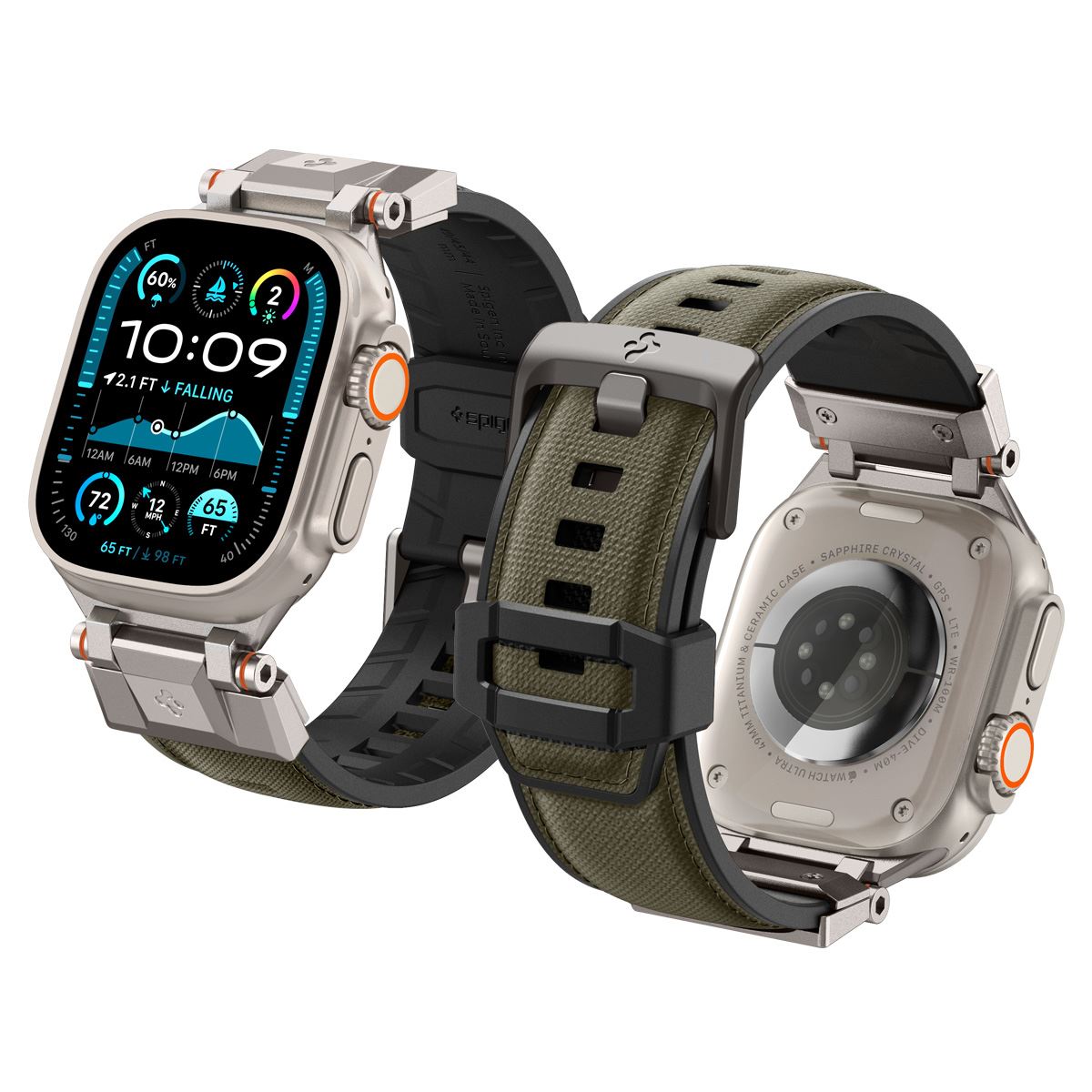 Spigen DuraPro Armor, military green - Apple Watch 49mm/46mm/45mm/44mm  (16)