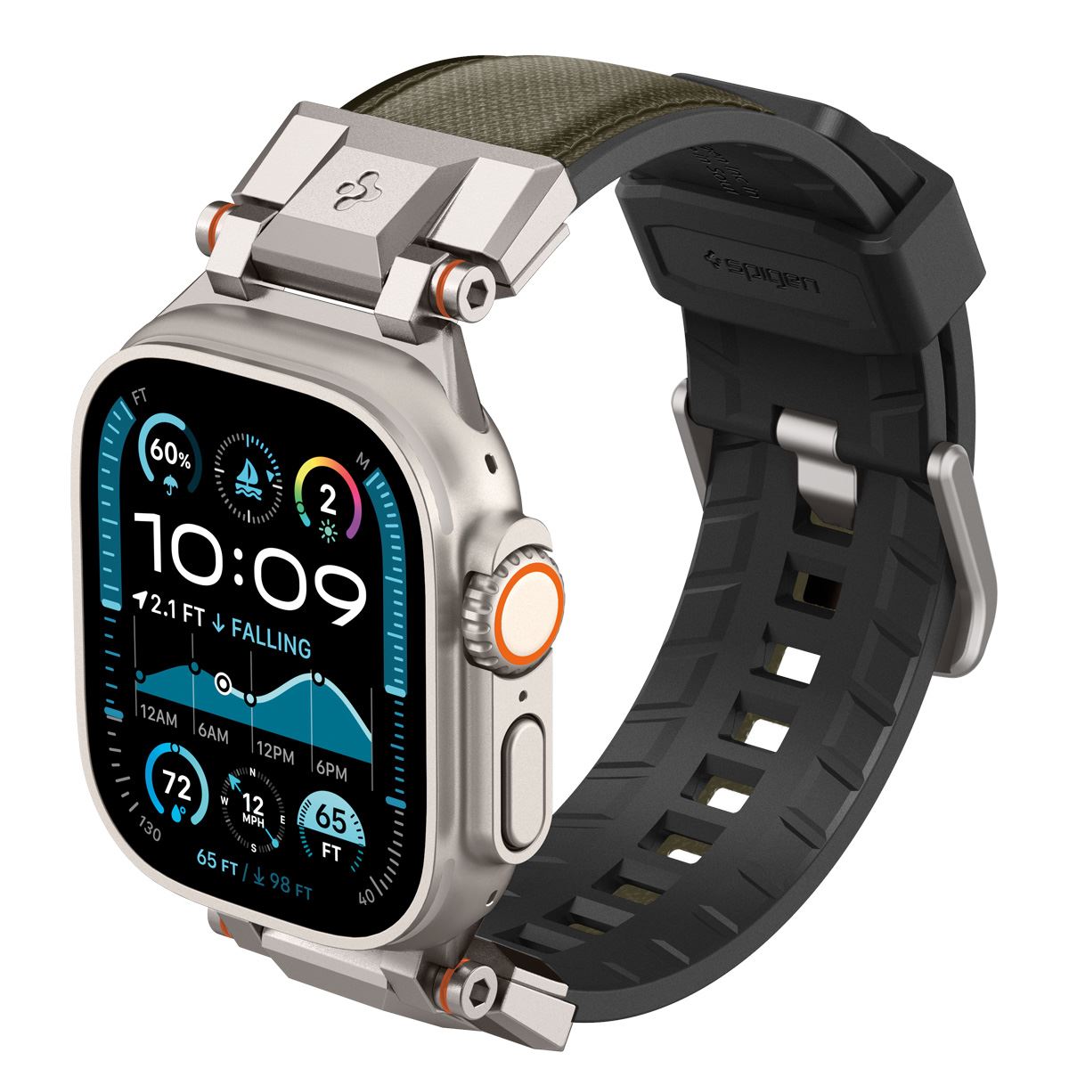 Spigen DuraPro Armor, military green - Apple Watch 49mm/46mm/45mm/44mm  (7)