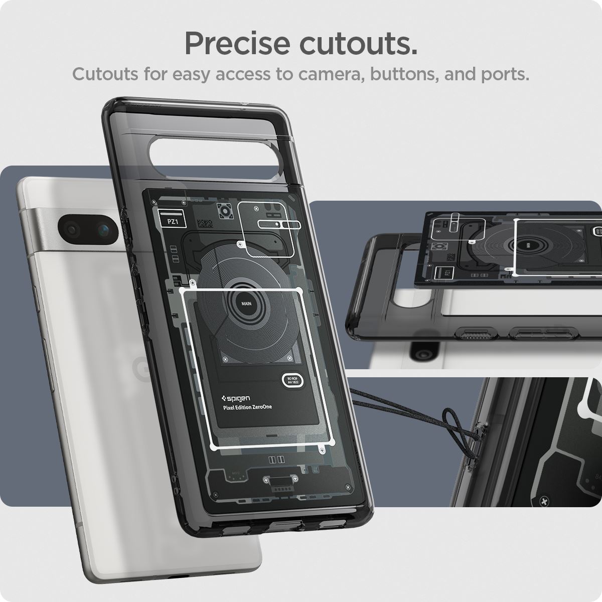 Spigen Ultra Hybrid, zero one - Google Pixel 7a (12)