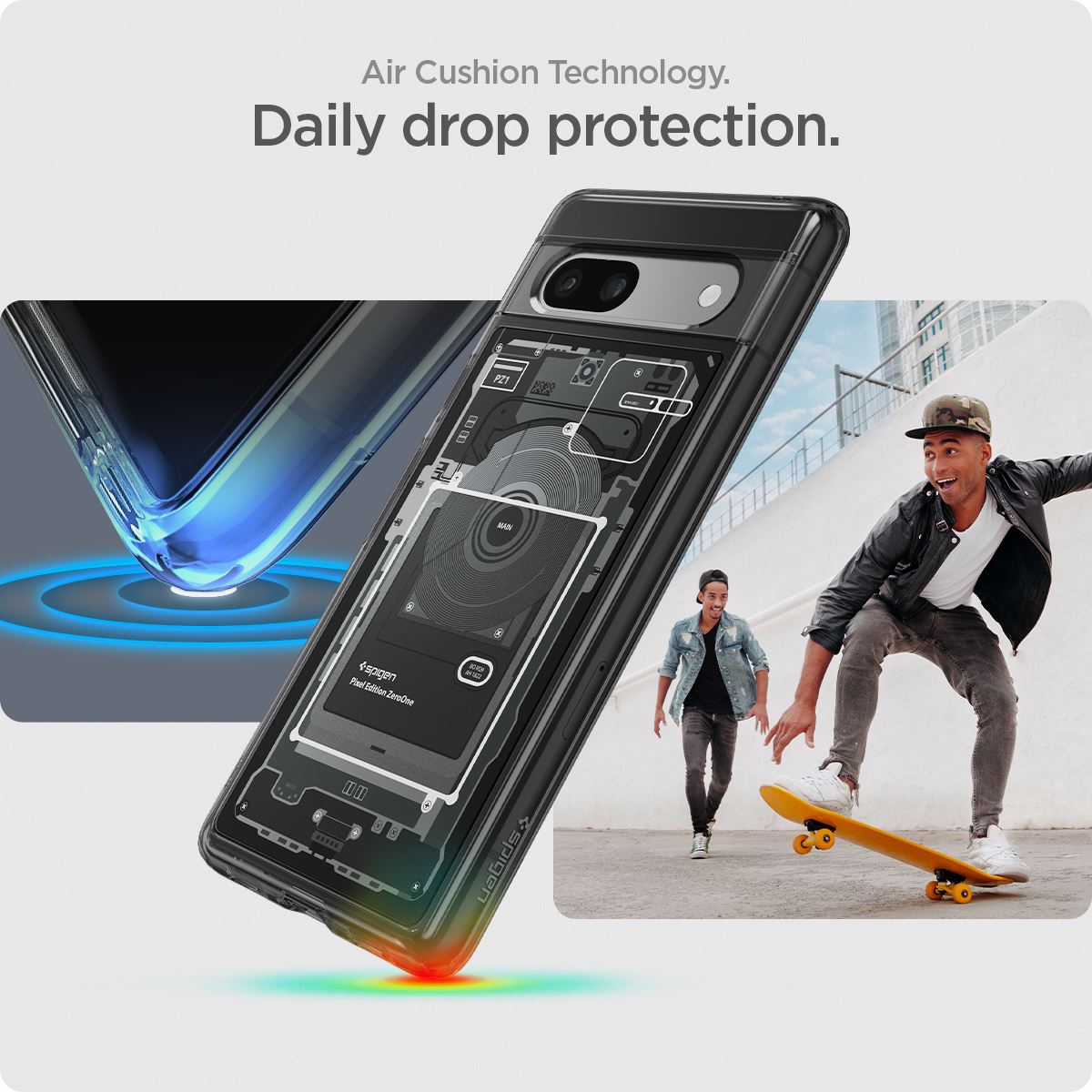 Spigen Ultra Hybrid, zero one - Google Pixel 7a (13)