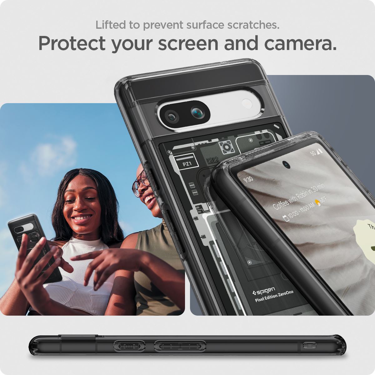 Spigen Ultra Hybrid, zero one - Google Pixel 7a (14)