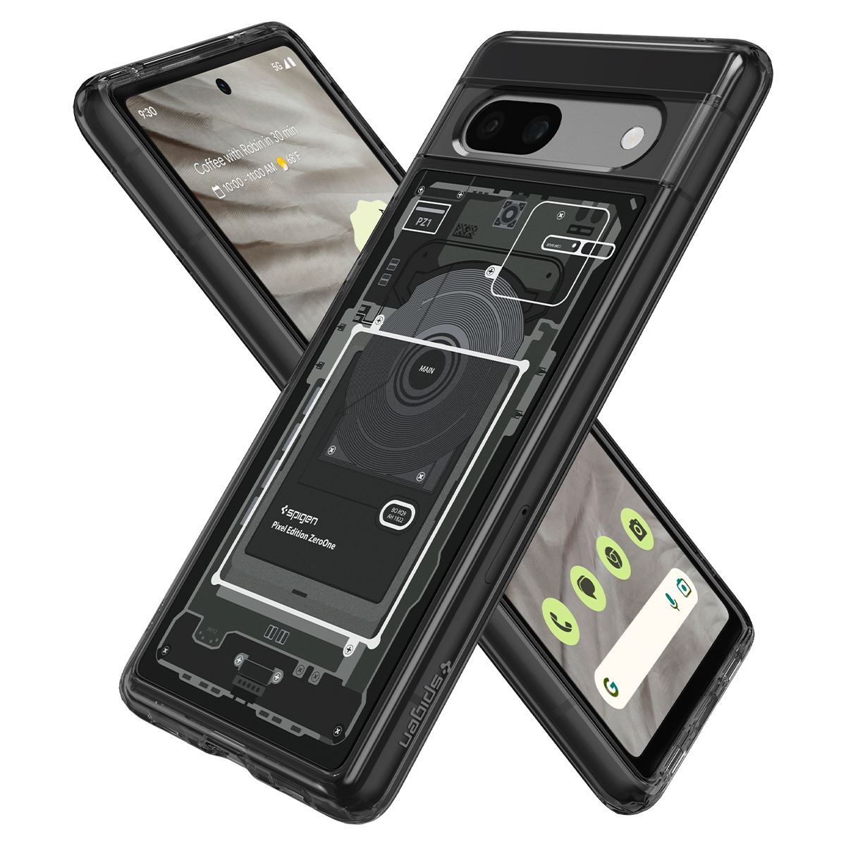 Spigen Ultra Hybrid, zero one - Google Pixel 7a (8)