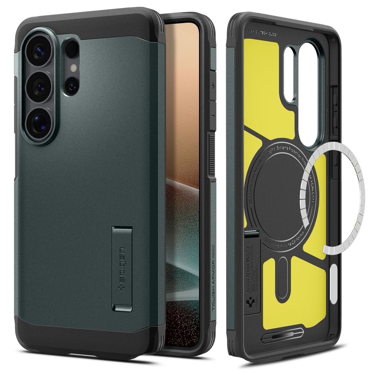 Spigen Tough Armor MagSafe, abyss green - Samsung Galaxy S26 Ultra